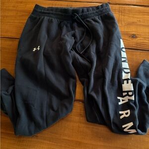 Under Armour  Black Sweatpants with Logo